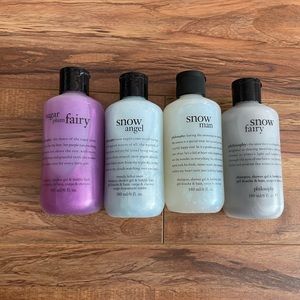 Set of 4 mini phillsophy shower gel